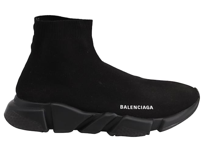 Balenciaga Speed Sneakers aus schwarzem Recycling-Strick Synthetisch  ref.691775