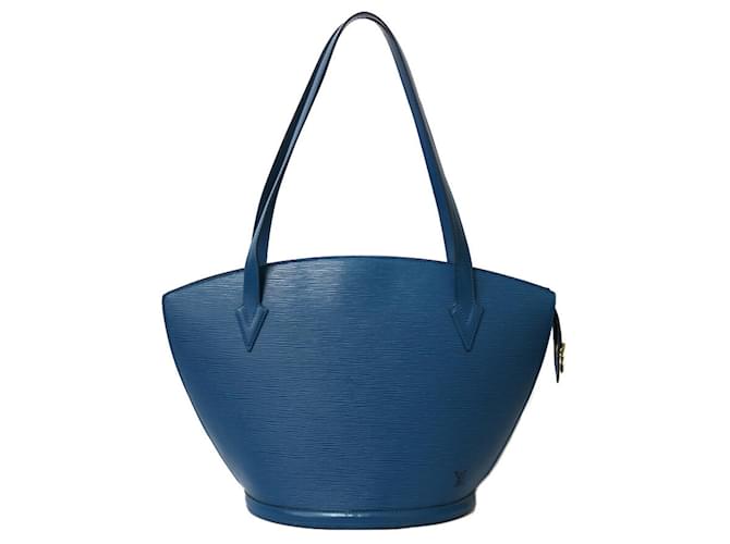 Louis Vuitton Saint Jacques Azul Couro  ref.691806