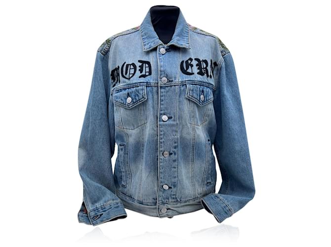Gucci Modern Light Blue Embroidered Jeans Men Jacket Size IT ref.691834 - Joli Closet