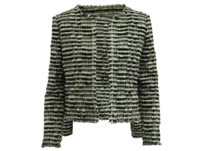 Iro Emotion Tweed Jacket in Black Wool  ref.691920