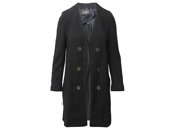 Manteau ouvert Isabel Marant en polyamide noir Nylon  ref.691930