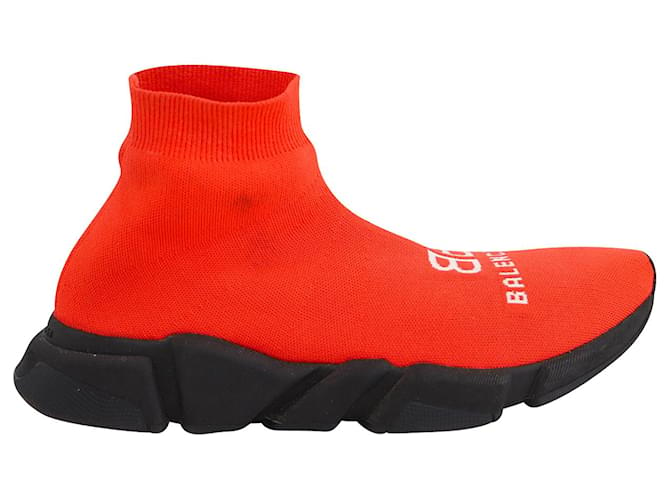 Sneakers Balenciaga Recycled Speed in poliestere riciclato rosso  ref.692004
