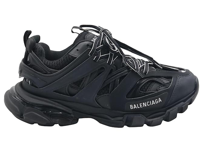 Balenciaga Track Sneakers in Black Polyurethane Plastic  ref.692010