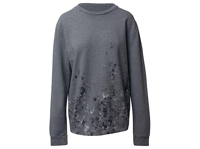 Jersey de algodón gris con estampado de salpicaduras de pintura de Balenciaga  ref.692017