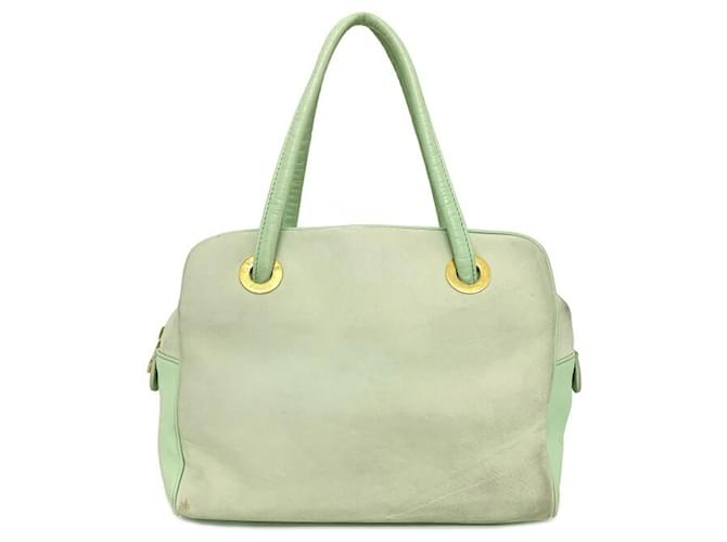 Céline Celine Green Leather  ref.692421