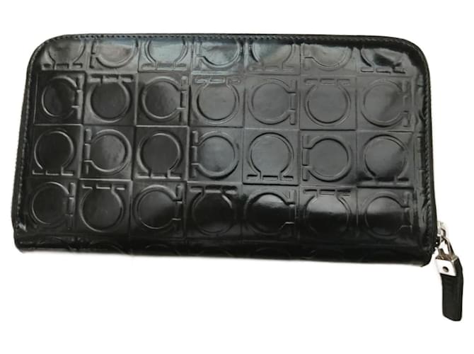 Salvatore Ferragamo Wallets Black Leather  ref.692479