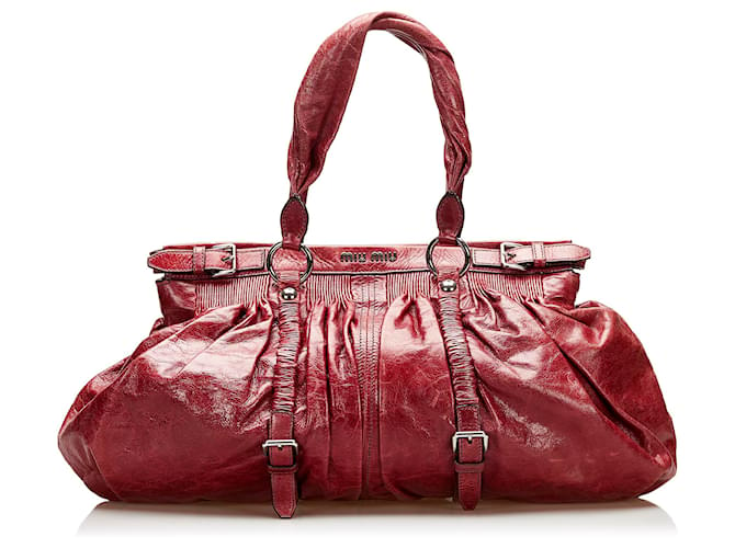 Miu Miu Red Tote Bag
