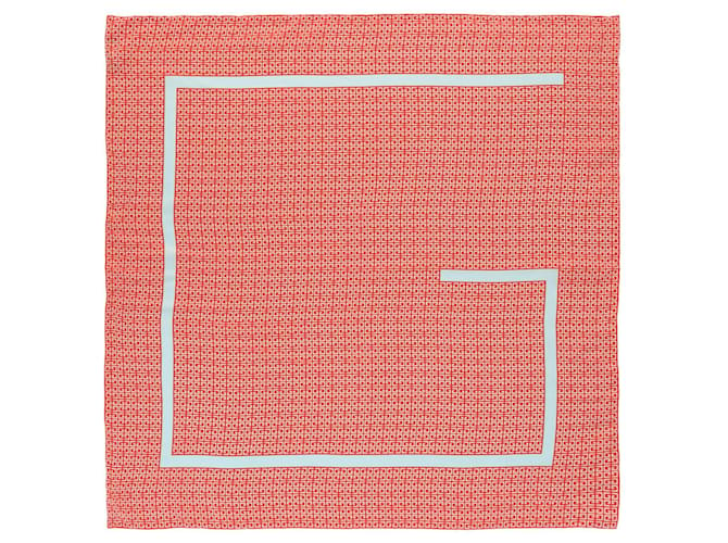 Pañuelo de seda con monograma de Givenchy Roja  ref.692787