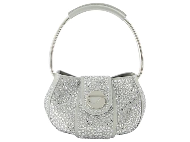 Coperni Crystal-Embellished Ring Pouch in Silver Silvery Metallic  ref.692956