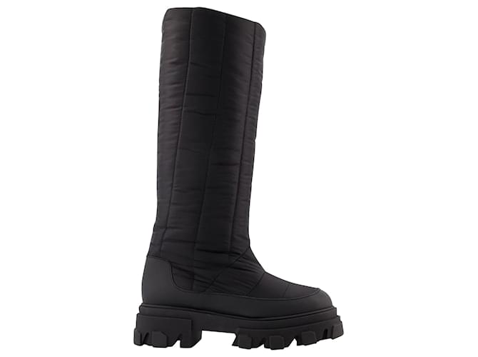 Autre Marque Tall Puffer Boots in Black Poly  ref.692958