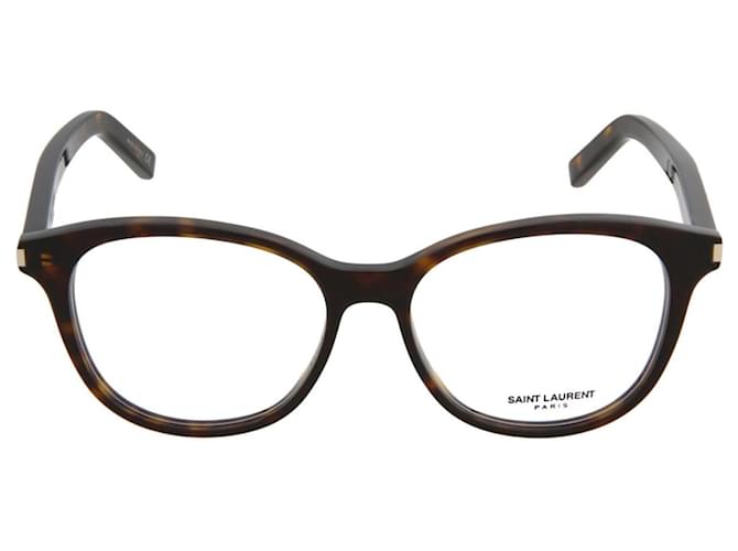 Saint Laurent Round-Frame Acetate Sunglasses Brown Cellulose fibre  ref.693094
