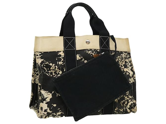 Hermès HERMES Bora Bora PM Tote Bag Canvas Black White Auth ar7797b Cloth  ref.693365