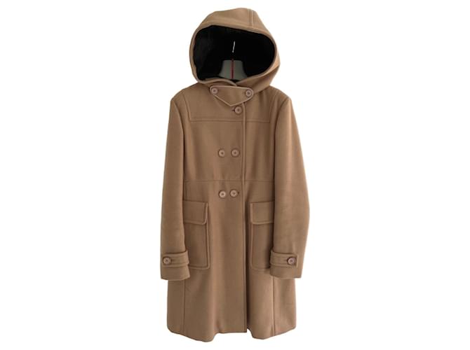 Prada Coats, Outerwear Brown Wool  ref.693445