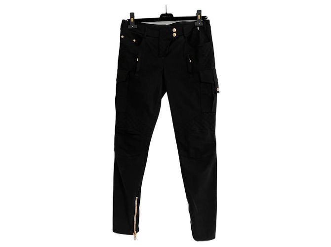 Calça cargo preta Balmain Preto