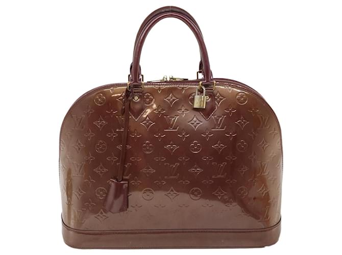 Louis Vuitton Alma Brown Patent leather  ref.693764