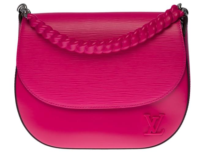 Affascinante borsa a spalla Louis Vuitton Luna in pelle Epi rosa  ref.693812