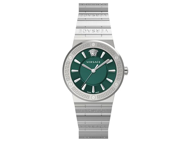 Montre-bracelet à logo Greca Versace Métallisé  ref.693852