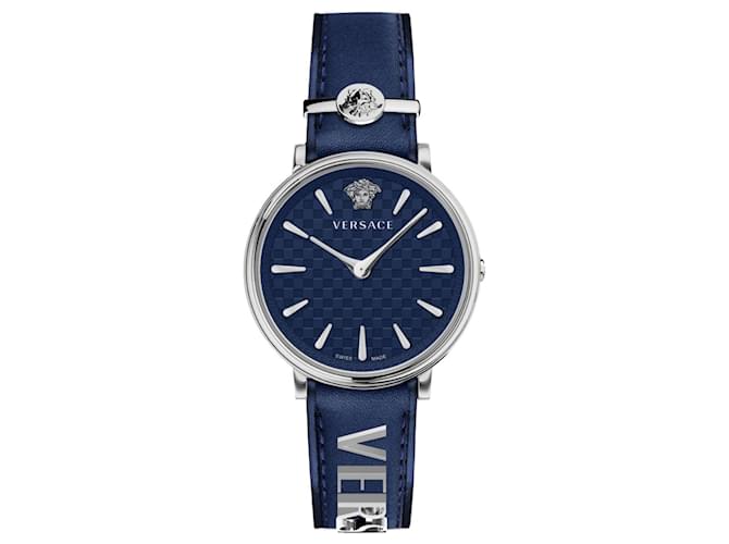 Relógio Versace V-Circle Strap Metálico  ref.693867