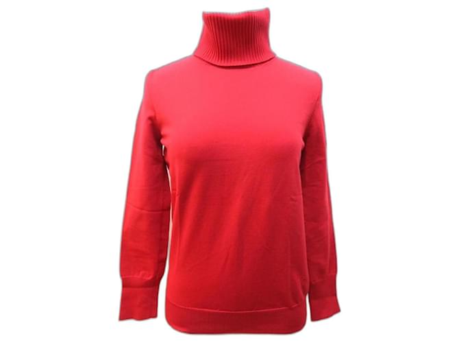 Louis Vuitton TurtleNeck Sweater Red Synthetic ref.693982 - Joli