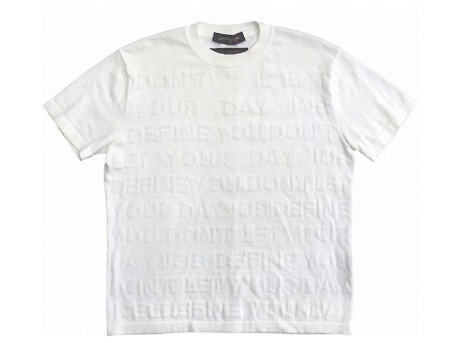 Louis Vuitton Pullover T-Shirt Schnitt Weiß