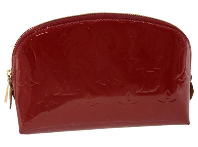 Bolsa cosmética Louis Vuitton Vermelho Couro envernizado  ref.694016