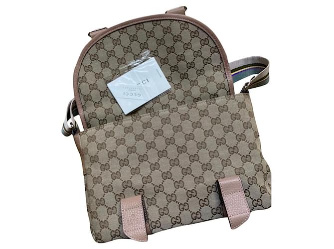 Gucci Sacoches Toile Caramel  ref.694036