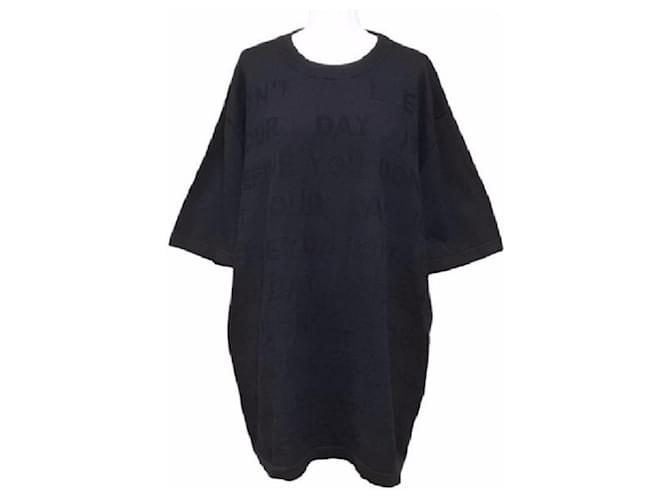 Suéter tipo camiseta de Louis Vuitton Negro Algodón  ref.694176