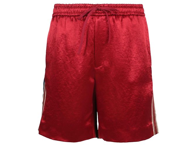 Gucci Striped Silk Bermuda Shorts
