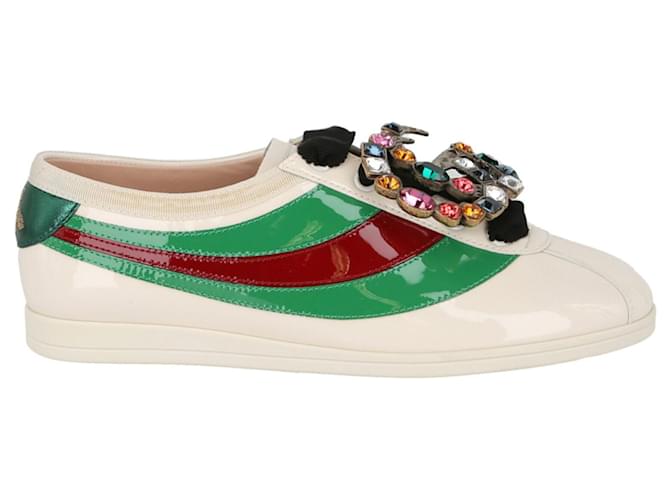 Sneakers Gucci Falacer in pelle verniciata Multicolore  ref.694924