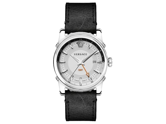 Versace GMT Montre à bracelet vintage Métallisé  ref.694992