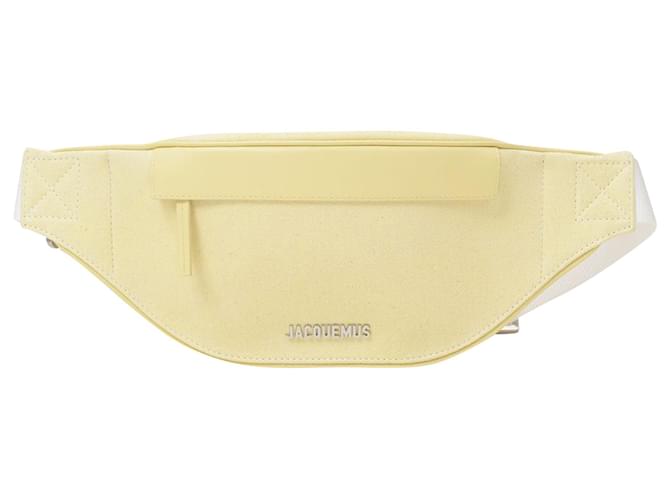 Jacquemus La Banane Meunier Bag in Yellow Canvas Cloth  ref.695026