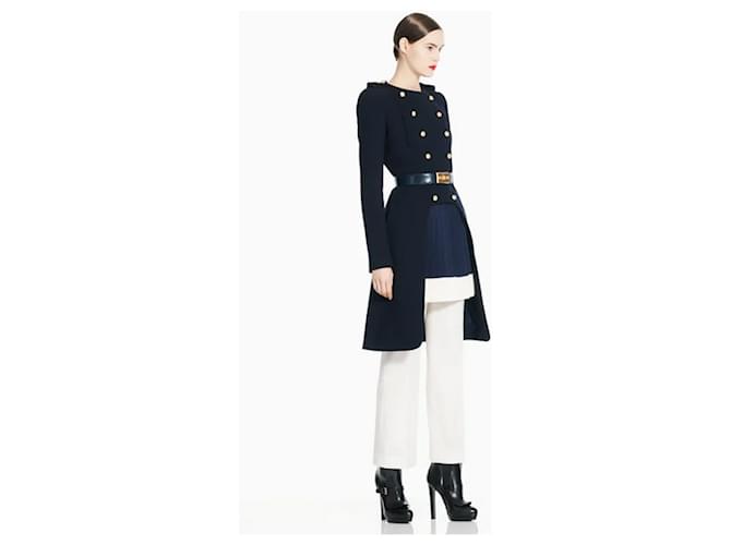 Alexander McQueen Pre-Fall 2011 Military Tailcoat Navy blue Wool  ref.695800