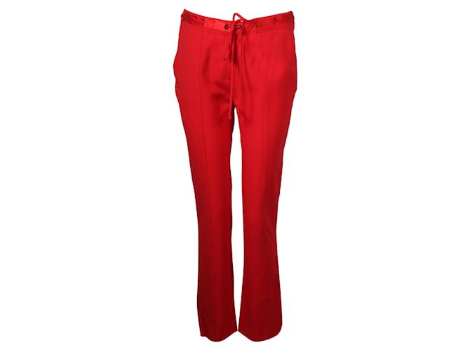 Elizabeth And James Red Straight Leg Pants  ref.695848