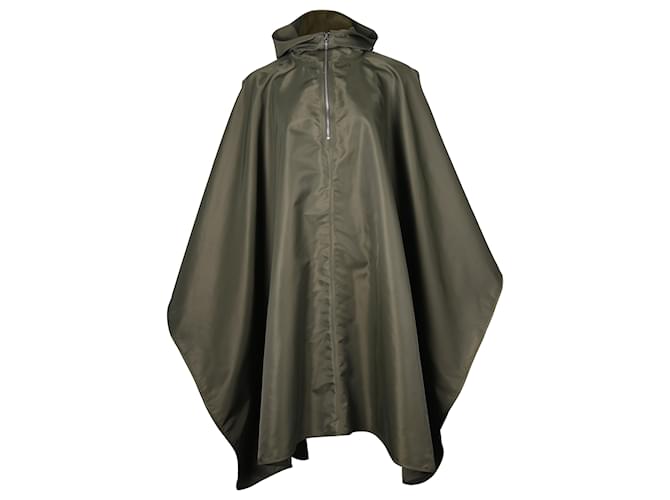 Totême Hooded Rain Poncho in Forest Green Polyamide Olive green Nylon  ref.695880