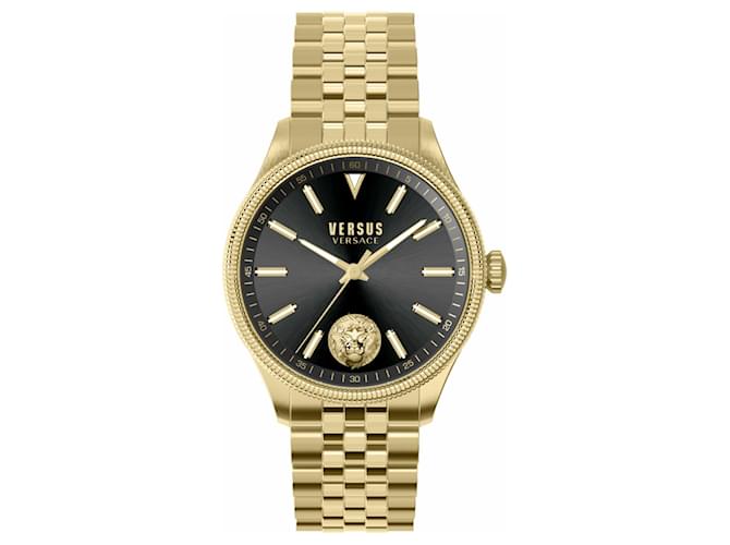 Versus Versace Colonne Bracelet Watch Golden Metallic  ref.695928