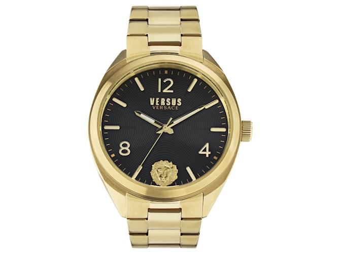 Versus Versace Lexington Pulseira Relógio Dourado Metálico  ref.695939
