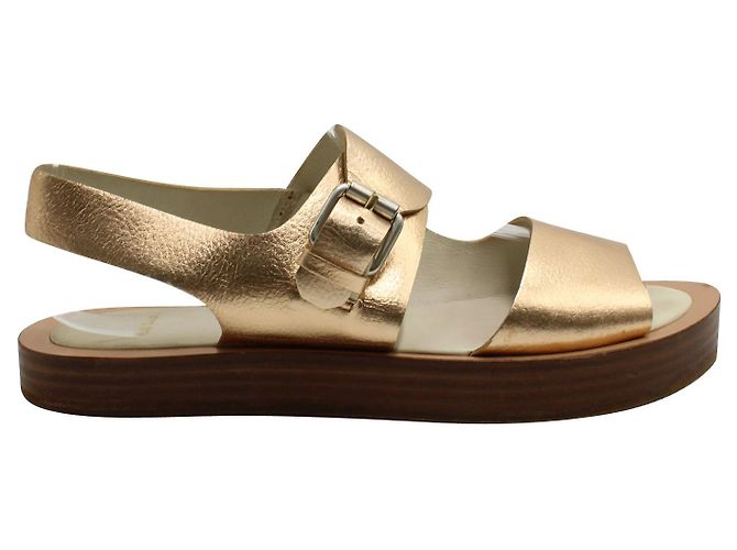 Paul Smith Rose Gold Leather Sandals