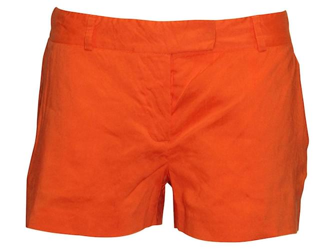 Theory Orangefarbene Shorts  ref.696000