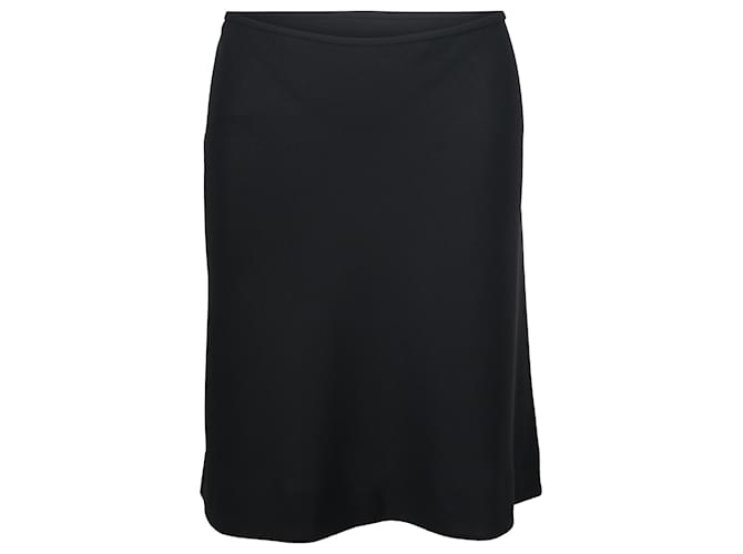 Nina Ricci Straight Cut Skirt in Black Wool  ref.696054