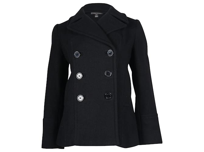 Marc Jacobs Double-Breasted Peacoat in Black Wool  ref.696055
