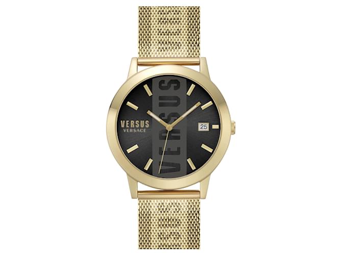 Versus Versace Barbes Bracelet Watch Golden Metallic  ref.696103