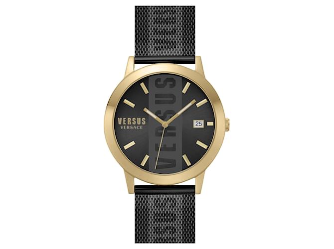 Versus Versace Barbes Bracelet Watch Golden Metallic  ref.696104