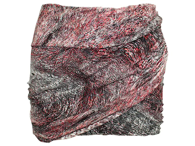 Iro Minigonna drappeggiata colorata Poliammide Nylon  ref.696110