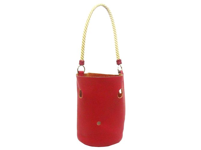 Hermès Hermes Red Clemence Mangeoire Secchiello PM Rosso