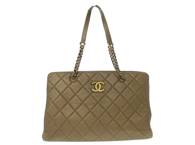 Chanel Matrasse Brown Leather  ref.696412