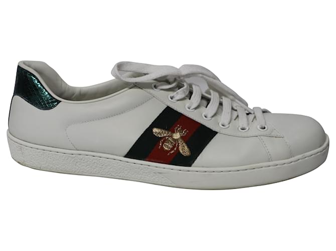 Gucci Ace Leather Sneakers - White - Low-top Sneakers