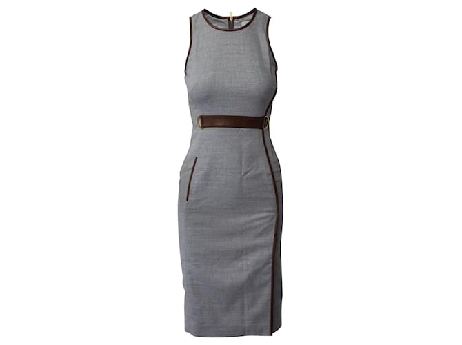 Altuzarra Sleeveless Sheath Dress in Grey Viscose  Cellulose fibre  ref.696536