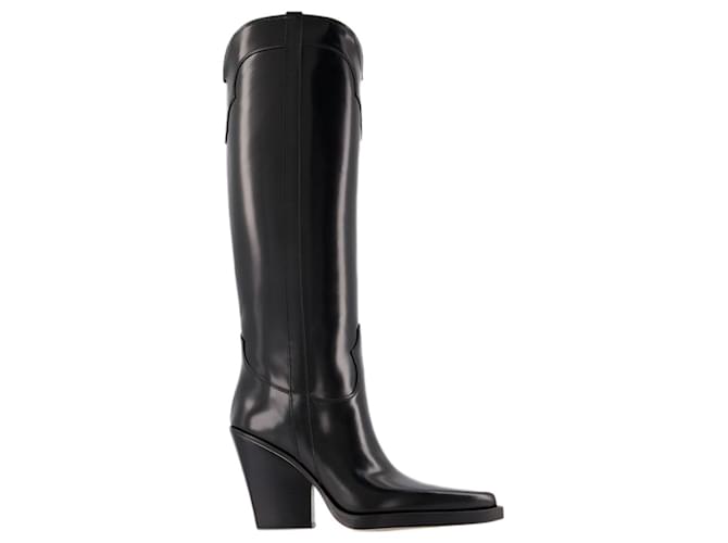Paris Texas El Dorado Boots in Black Leather  ref.696600