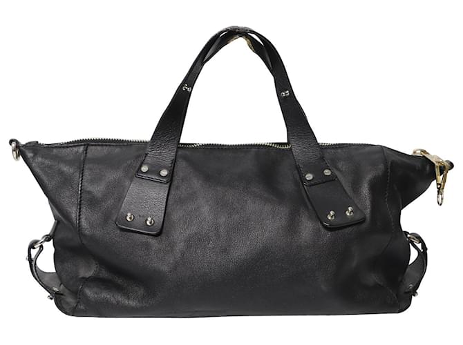 MCQ Alexander McQueen Stratford Satchel Bag in Black Leather  ref.696626