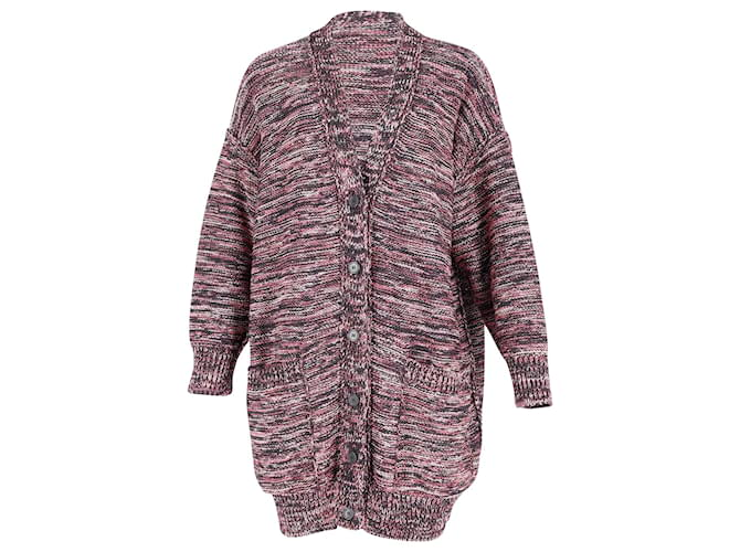 M MISSONI Oversized Metallic Knitted Cardigan in Multicolor Viscose Multiple colors Cellulose fibre  ref.696775